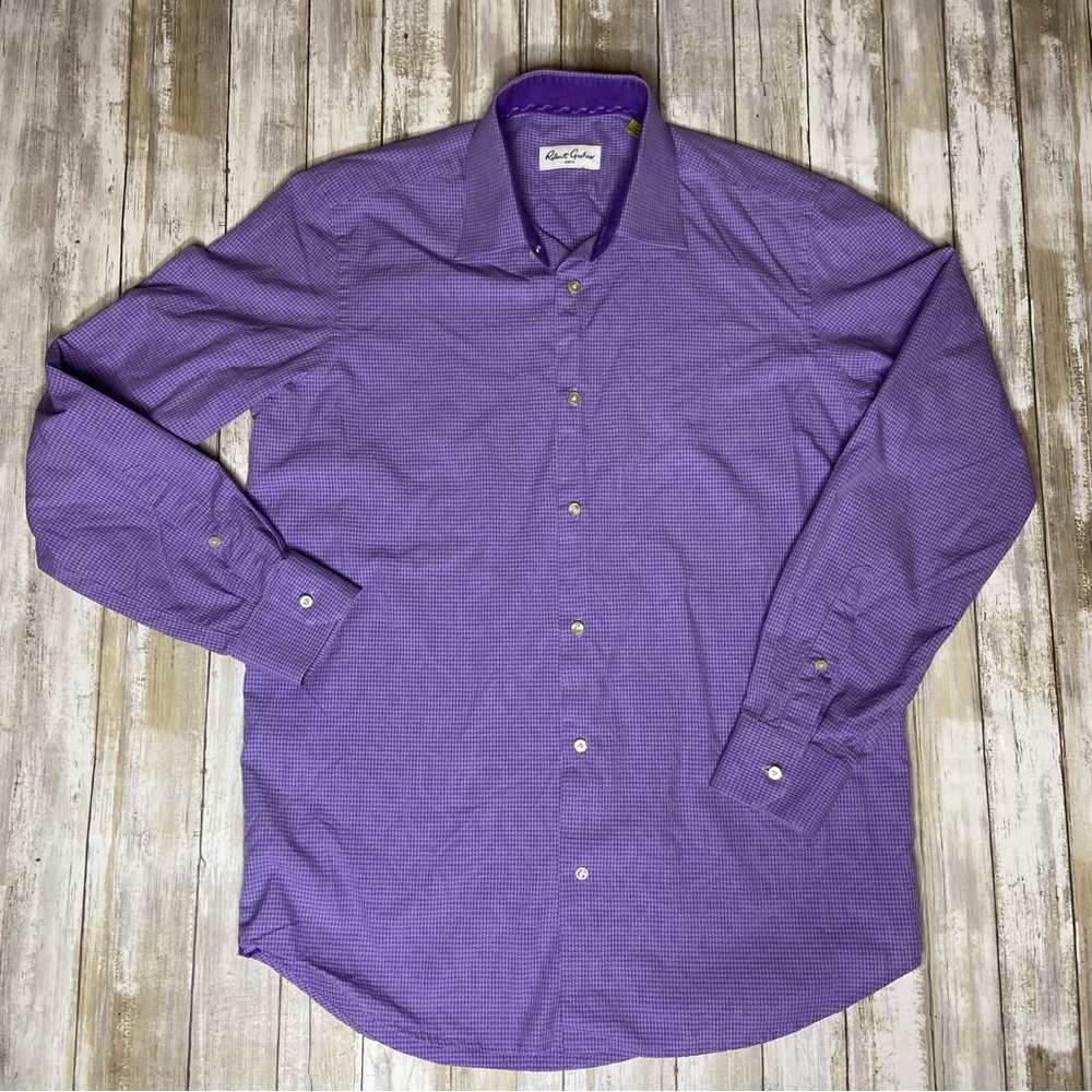 Robert Graham Men’s Purple Button Down Size L